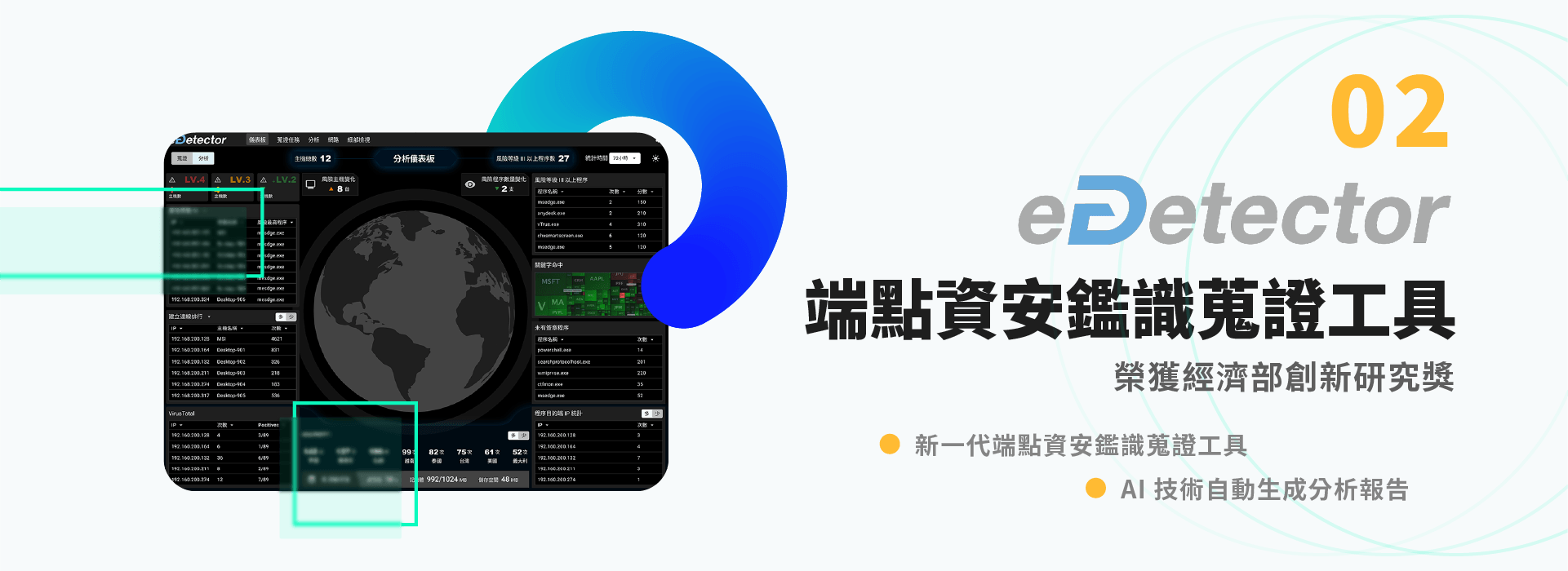 eDetector 介面的展示